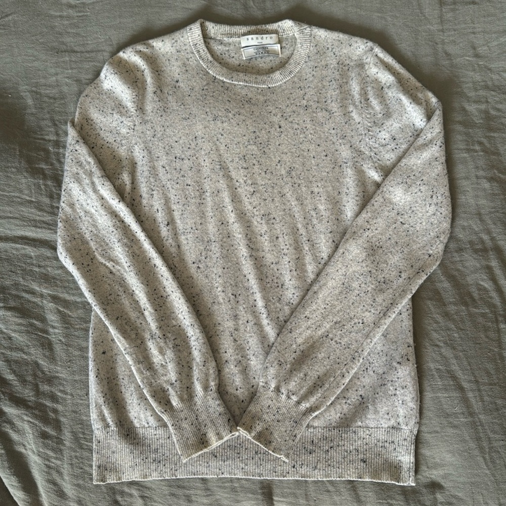 Sandro - 100% Cashmere Sweater - Size Small - Ecru - Excellent Condition